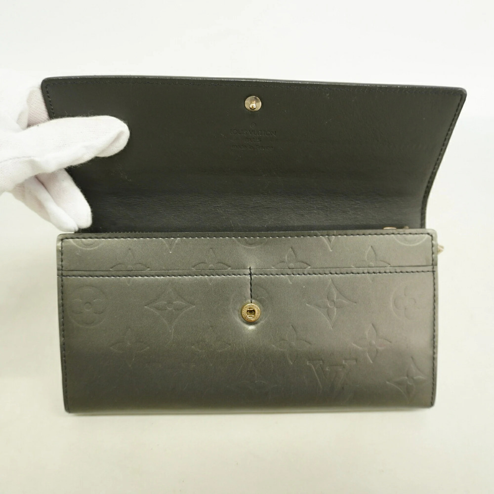 Louis Vuitton Monogram Mat Long Wallet Pochette Portemonnaie Credit M65172 No... - Picture 8 of 9